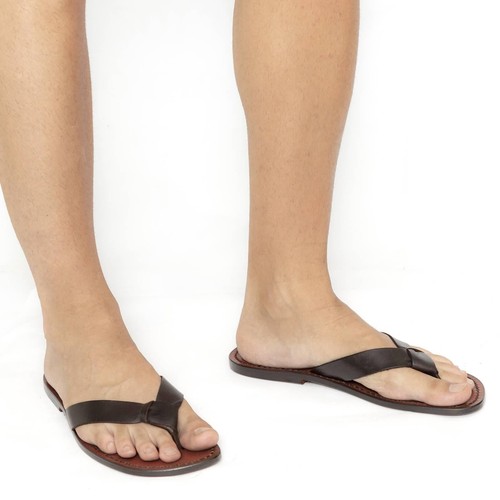 Handmade mens leather flip - handmade,